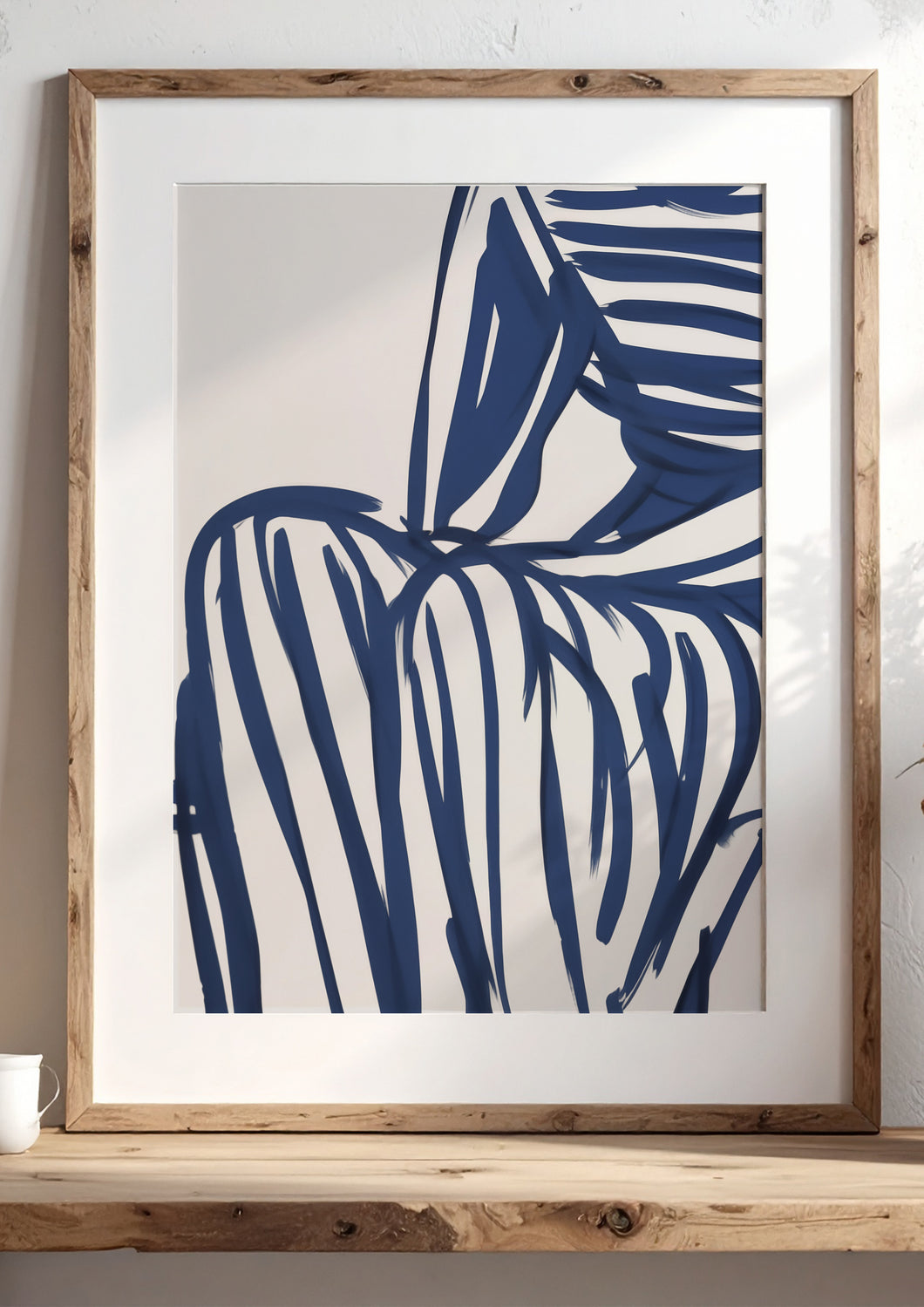 Blue Stripes Print